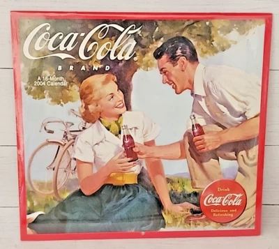 Настенный календарь Coca-Cola на 16 месяцев 2004 г. в заводской упаковке - Изображение 1 из 4