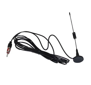AMZ Universal Coche Estéreo Hogar FM AM Antena con Base Longitud:20cm y Cable 3M - Imagen 1 de 2
