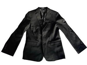Van Heusen Black Suit Jacket Blazer Size 12 Regular Boys - Picture 1 of 12