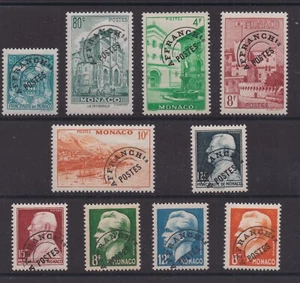 MONACO SERIE COMPLETE DE 10 TIMBRES PREOBLITERES NEUF* N° 1 à 10 Cote: 120€ - Imagen 1 de 2