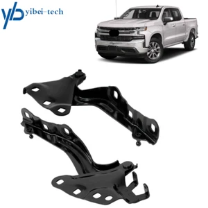 For Chevrolet Silverado 1500 2019-20 2021 Hood Hinge Left+Right Side Steel 2Pcs - Foto 1 di 12