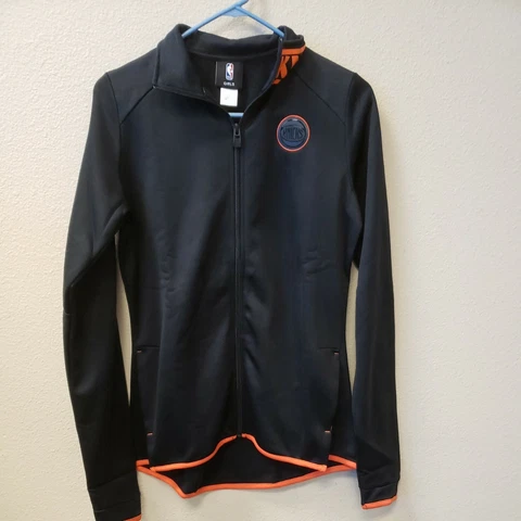 NWT - Girl's NBA New York Knicks Black Zip-Up XL 16 SIZE  NBA Free Shipping Cover