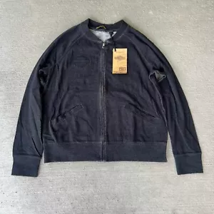 Harley-Davidson Women’s Full Zip Sweatshirt XL Black Knit NWT Biker Logo - Picture 1 of 8
