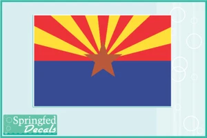 ARIZONA State Flag Vinyl Decal #1 Car Truck window laptop phone Sticker - Picture 1 of 1