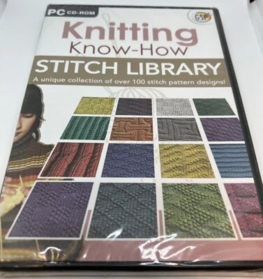 Knitting Know-How Stitch Library PC CD-ROM GSP New and Sealed - Image 1 of 2