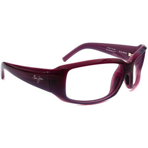 Maui Jim Sunglasses Frame MJ-236-28B Blue Water Striped Purple Wrap Italy 63 mm