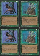 MTG: WILLOW FAERIE dual art Homelands COMMON; played, Excellent condition x4
