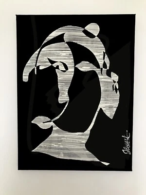 Tableau Abstrait originale peinture acrylique sur toile - signé - THÉO BRUNET - Photo 1/2