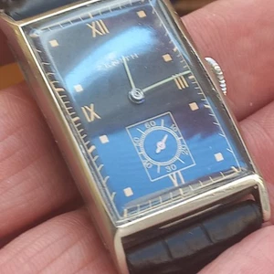 Reloj Zenith Rectangular Vintage Años 40 Enorme Cal. 833/4 F viento manual reparado - Imagen 1 de 20
