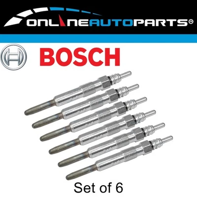 Set of 6 Bosch Glow Plugs for BMW X5 E70 3.0L M57TU2D30 Diesel Engine 2007~10 - Image 1 of 2