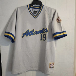 Atlanta Braves Throwback Auténtico Indigo Oro Campeón del Mundo Jugadores Estelares L - Imagen 1 de 8