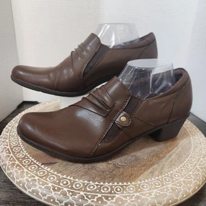 Neu ohne Etikett Bassbraun Kunstleder vegan Blair Go to bequeme Slipper Damenschuhe 8,5  - Bild 1 von 8