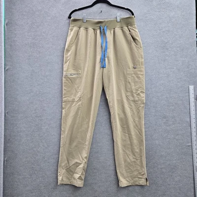 Pantalones Médicos FIGS Mujer L Marrón Yola Ajustados PO#2409 29" Entrepierna Foto 1 de 4