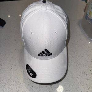 Adidas Climalite Hat Stretch Fit Cap L/XL - White - Picture 1 of 9
