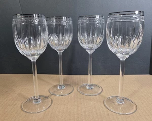 4 copas de vino lenox vintage joya cristal platino 8 1/8" - Imagen 1 de 5