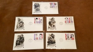 Silent Screen Actors 1994 US FDC # 2819-2828 29c ArtCraft / PCS 5 FDC's - Picture 1 of 6