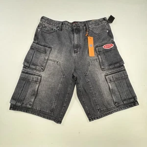 Von Dutch Denim Cargo Shorts Jorts Streetwear Skater Y2K Herren Gr. 36 - Bild 1 von 19