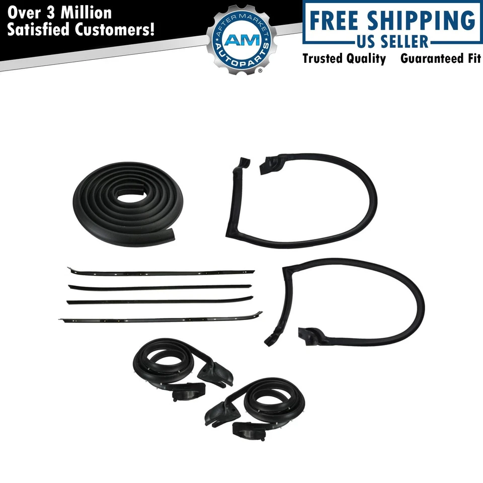 Kit de sellado para puerta ventana barrido barandilla de techo maletero para Camaro Firebird 70-81 Foto 1 de 4