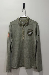 Philadelphia Eagles NFL Salute To Service Nike 1/4 Zip Pullover Uomo Large 2022 - Foto 1 di 5