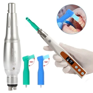 Dental Electric Hygiene Prophy Handpiece /Air Motor 4 Holes /105° Prophy Angles - Picture 1 of 36