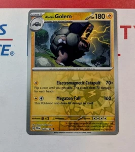 Pokemon Viaggio Insieme Reverse Holo 046/159 Alolan Golem - Foto 1 di 1