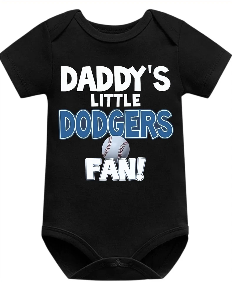 Body de bebé Los Angeles Dodgers Daddy's Lil Fan 3-6m 6-9m 9-12m Foto 1 de 1