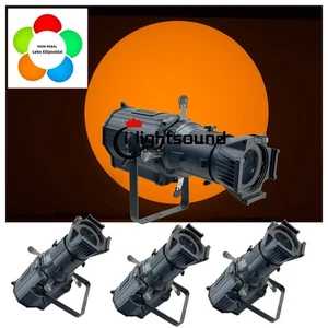4pcs 300W LED LEKO Spot Light 5in1 RGBAL 19°Ellipsoidal Theater Profile Light - Picture 1 of 10