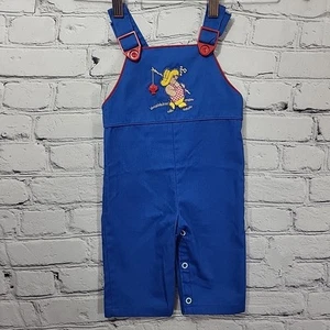 Vintage 1976 Eden Paddington Bear Baby Boy Overalls Size 6-9 Months - Picture 1 of 8