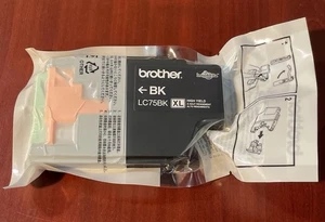 Brother LC75BK XL Black Ink Genuine Brother Cartridge OEM  - Picture 1 of 1