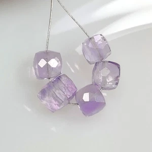8.14 Ct Natural African Amethyst Square Cut Beads - 9265 - Picture 1 of 2