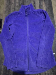 Magellan Outdoors Purple Fleece Jacket Size Medium Womens Full Zip Pockets - Picture 1 of 4