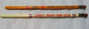 2 COWBELL SEEDS, INC Wayland, Michigan ADVERTISEMENT Vintage PENCILS - Picture 1 of 4