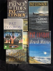 5 Pat Conroy South Broad, Beach Music, Prince of Tides, Santini 2 HC 3 TPB Lot - Picture 1 of 2