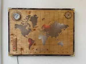 wood world map - Picture 1 of 17
