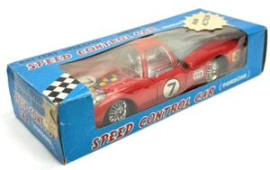 Daiya Porsche 908 Geschwindigkeitsregelung Auto 1960er japanisches Blechspielzeug mit Box SELTEN - Bild 1 von 12