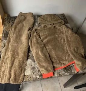 Moncler Grenoble Hoodie und Jogginghose braun Teddyfell Jogginganzug Large - Bild 1 von 17
