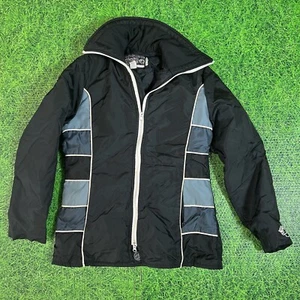 Vtg 70s Arctic Cat Arctic wear Retro Snowmobile Jacket Coat Black Mens M Tall - Picture 1 of 8