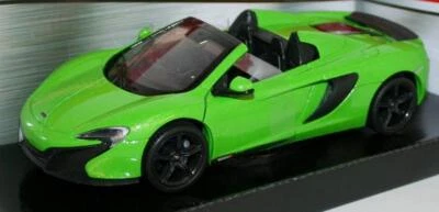 Motormax 1/24 Scale Metal Model 79326 McLaren 650s Spider - Green - Photo 1/4