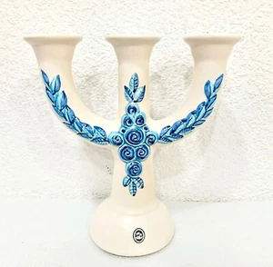 Vintage Kerzenhalter 3 Arme Kerzen Schwedisch Hochzeit Weihnachten Advent Kerzen - Bild 1 von 4
