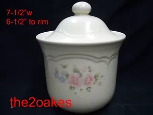 Pfaltzgraff TEA ROSE same as 2 qt 508 Large Canister & Lid 6-1/2" to Rim USA - Picture 1 of 2