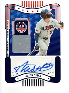 2024 USA Stars & Stripes Coll. Nat'l Team Auto Jersey PE #SM-AO Austin Overn - Picture 1 of 1