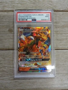 PSA 9 2017 Pokemon Sun & Moon Charizard GX Burning Shadows #20 - Picture 1 of 2