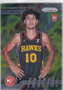 2024-25 NBA PRIZM No. 8 Zaccharie Risacher Fractal Recovery - Picture 1 of 2