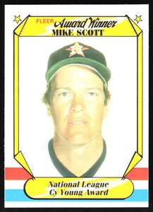 1987 Fleer Award Winners Mike Scott #37 Houston Astros Baseball Card - Picture 1 of 2