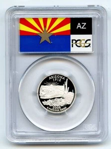 2008 S 25C Silver Arizona Quarter PCGS PR70DCAM - Picture 1 of 2