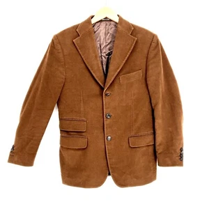 Sartoria Rossi 2pc Suit Cotton Faux Suede Men's Size 27 Blazer Pants 32 Waist - Picture 1 of 15