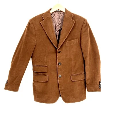 Sartoria Rossi 2pc Suit Cotton Faux Suede Men's Size 27 Blazer Pants 32 Waist - Image 1 of 4