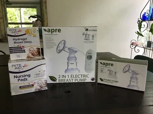 Breast Pump Electric + Shield Kit + Bonus Breast Pads & Discs APRE RRP $270 + - Picture 1 of 10