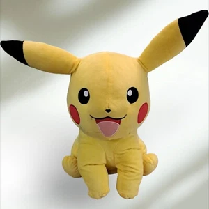 POKÉMON Pikachu 17 Zoll WTC Plüschtier sitzend Stofftier böses cooles Spielzeug - Bild 1 von 7