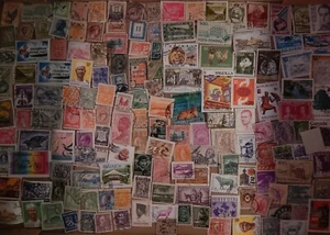 Briefmarken Weltweit Lot Sammlung unausgesucht FOTOS ALLE 200+ - Bild 1 von 10